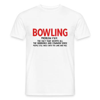 Bowling - Männer T-Shirt - Weiß - Vorne - AI Model Male 178 dark (178cm)