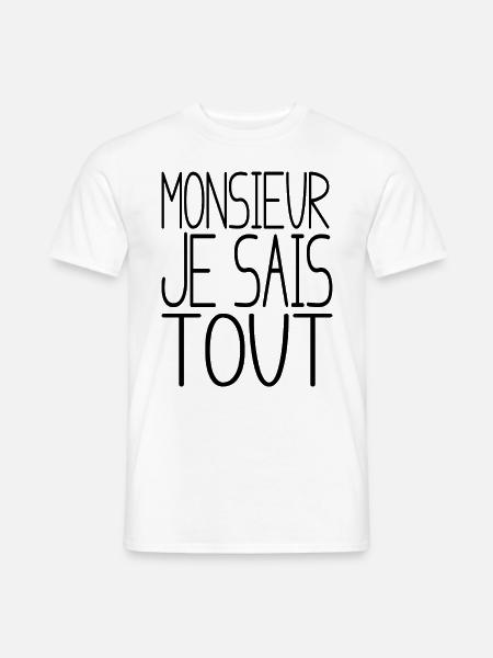 Sir I know everything - Men's T-Shirt - white