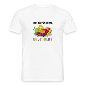Mon costume aujourd’hui Salade de fruits - T-shirt homme - blanc - Devant - AI Model Male 178 dark (178cm)