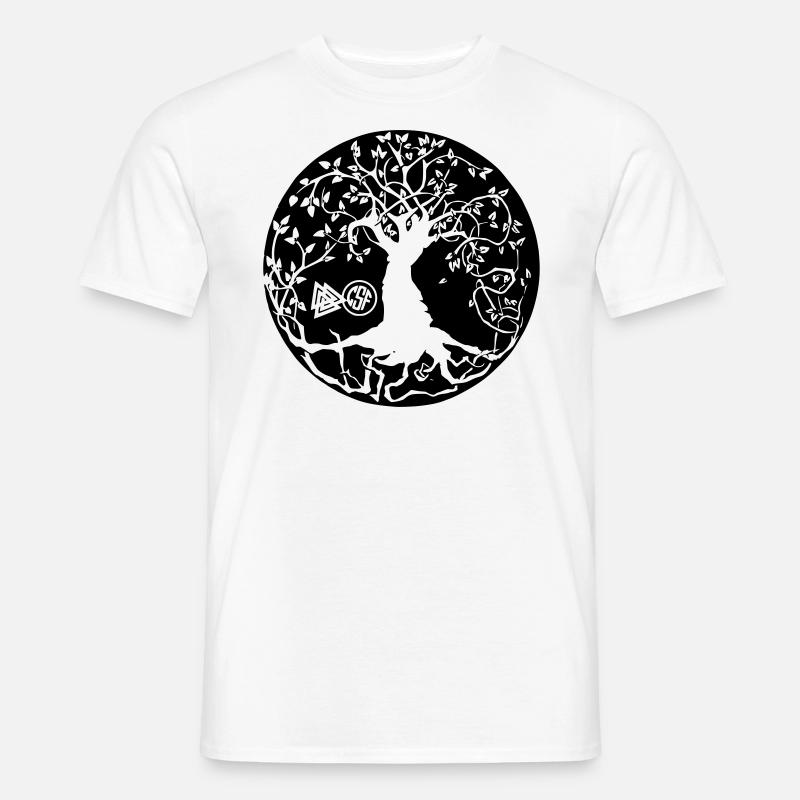 Irminsul - Weltenbaum - Männer T-Shirt - Weiß