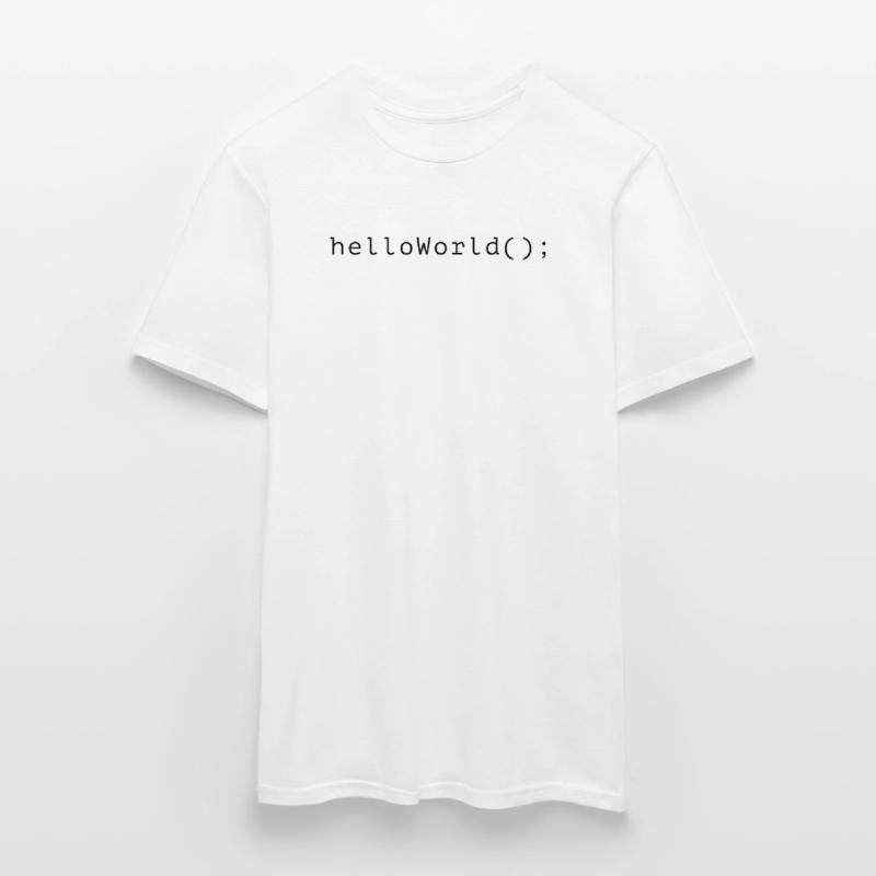 Code de programme HelloWorld Codage Informatik T-shirt Homme