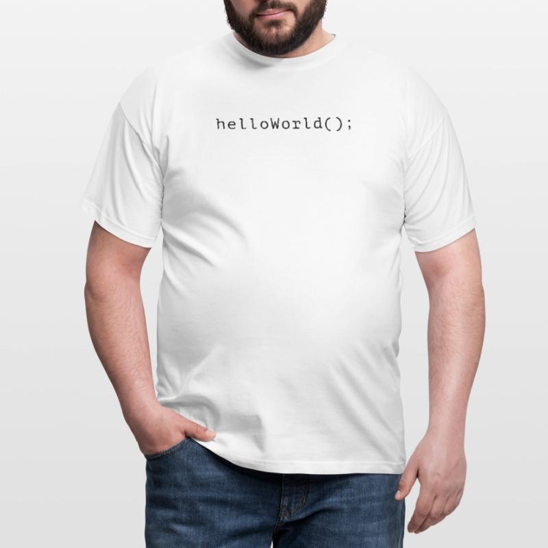Code de programme HelloWorld Codage Informatik T-shirt Homme
