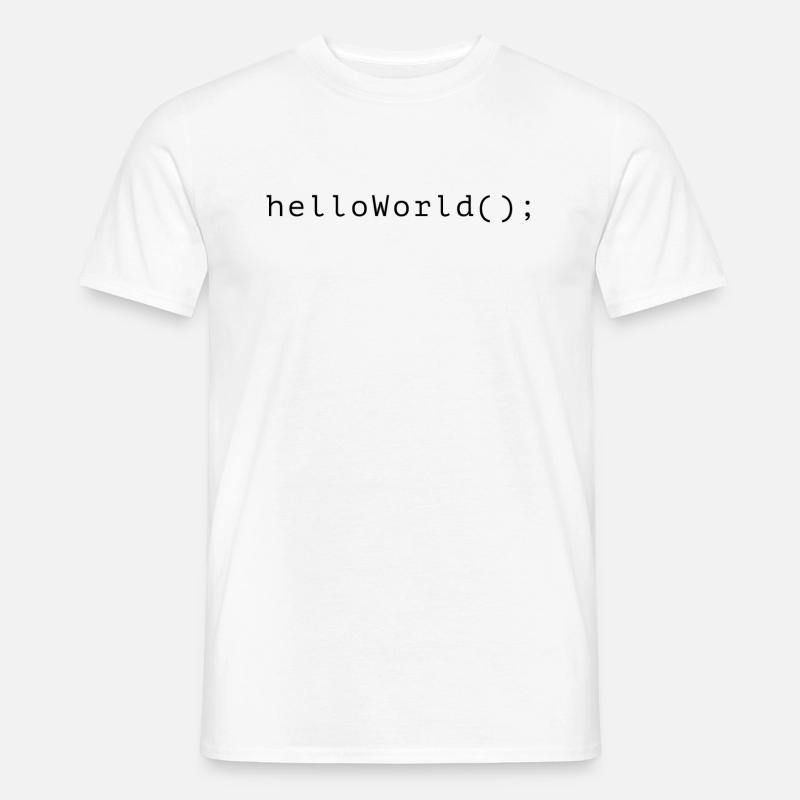HelloWorld Program Code Coding Informatik - Men's T-Shirt - white