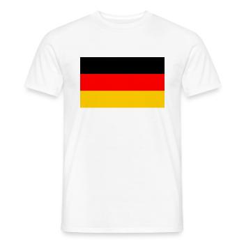 Germany Flag - Men's T-Shirt - white - Front - AI Model Male 178 dark (178cm)