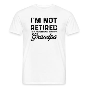 Professional grandpa grandpa gift - Men's T-Shirt - white - Front - AI Model Male 178 dark (178cm)