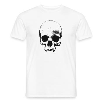 Skull I Skull I Skull I Skeleton I Metal - Men's T-Shirt - white - Front - AI Model Male 178 dark (178cm)