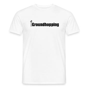 Groundhopping Fußball Hobby Geschenk - Männer T-Shirt - Weiß - Vorne - AI Model Male 178 dark (178cm)