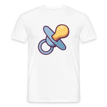 Baby Essential - Männer T-Shirt - Weiß - Vorne - AI Model Male 178 dark (178cm)