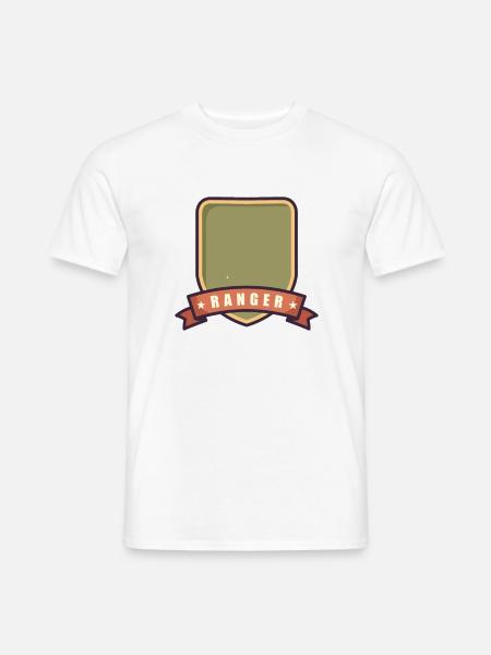 Ranger-Abzeichen - Männer T-Shirt - Weiß