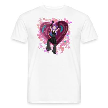 Dance2Trance - Danse de rêve Grufti - T-shirt homme - blanc - Devant - AI Model Male 178 dark (178cm)