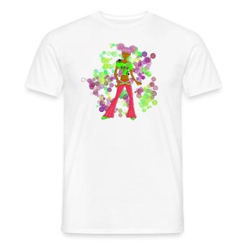 Dance2Trance - Dance and fly - Men's T-Shirt - white - Front - AI Model Male 178 dark (178cm)