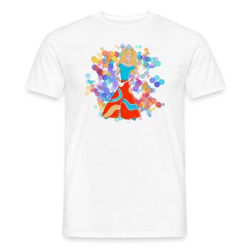 Dance2Trance - Dance and Dream - Men's T-Shirt - white - Front - AI Model Male 178 dark (178cm)