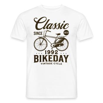 Cyclist 1992 Bike 30 years Anniversary - Men's T-Shirt - white - Front - AI Model Male 178 dark (178cm)