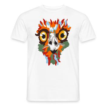 Emu Art Chemise Camouflage - T-shirt homme - blanc - Devant - AI Model Male 178 dark (178cm)