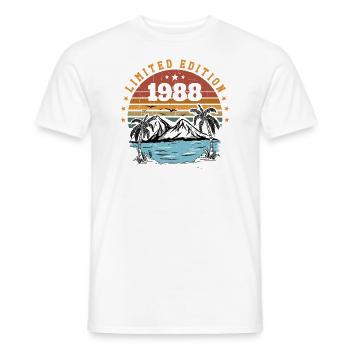 1988 Vintage Retro Geburtstagsgeschenk Jahrgang 1988 - Männer T-Shirt - Weiß - Vorne - AI Model Male 178 dark (178cm)