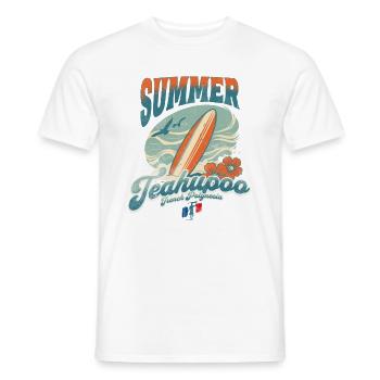 Summer Vibes 2024 Teahupoo - Männer T-Shirt - Weiß - Vorne - AI Model Male 178 dark (178cm)