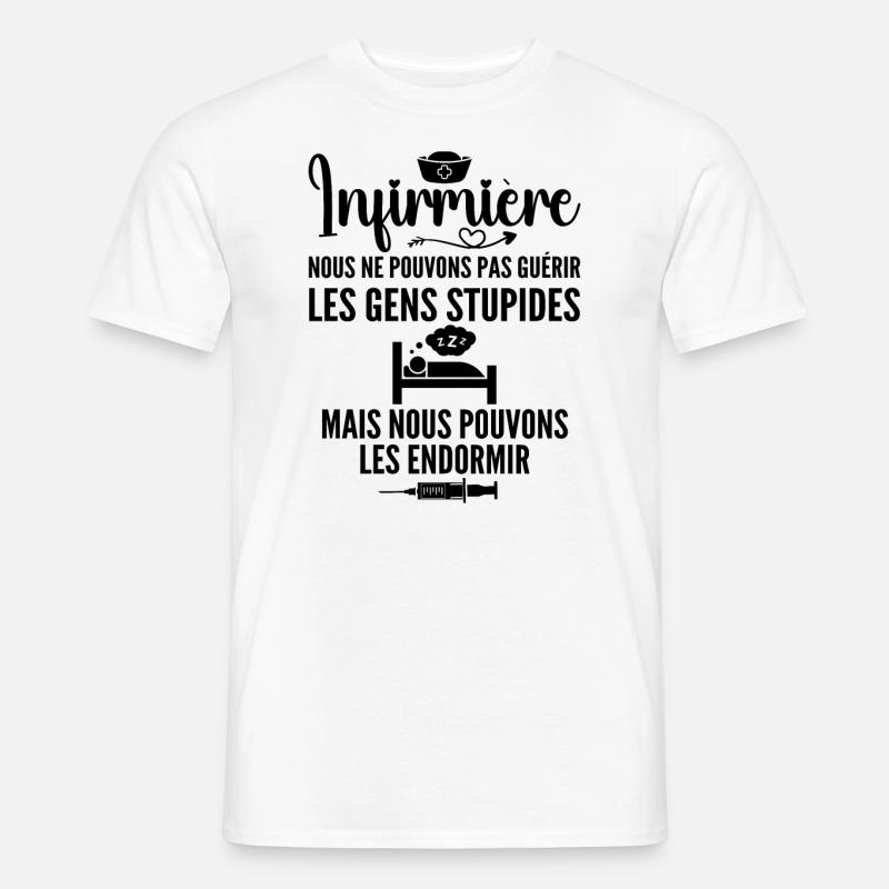 Krankenschwester Humor - Krankenschwester Geschenk - Männer T-Shirt - Weiß