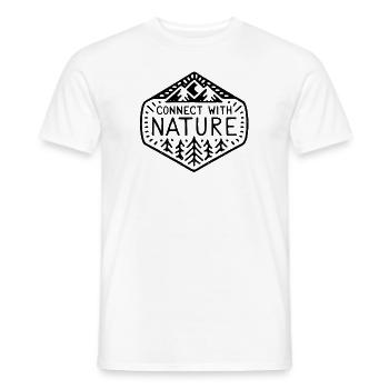 Verbindung mit der Natur - Männer T-Shirt - Weiß - Vorne - AI Model Male 178 dark (178cm)