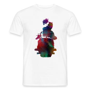 Bobsleigh sport art #bobsleigh #sport - Men's T-Shirt - white - Front - AI Model Male 178 dark (178cm)