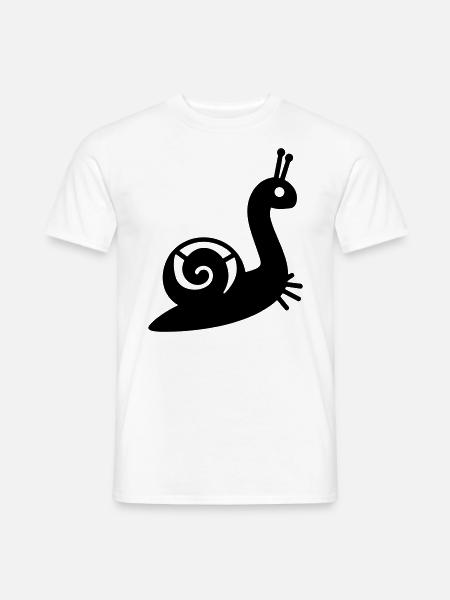 Snail - Men's T-Shirt - white