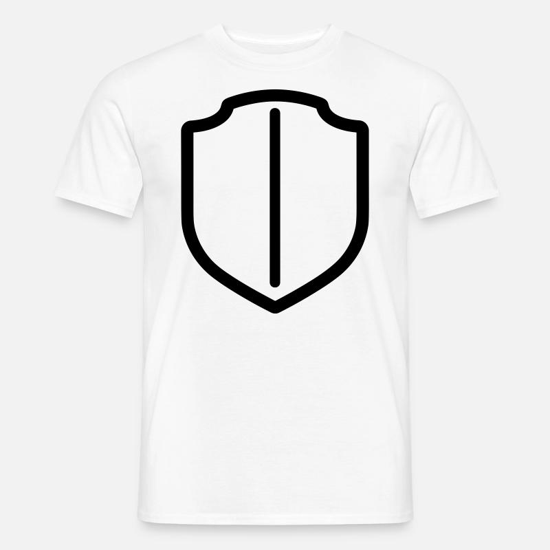 Schild - Männer T-Shirt - Weiß