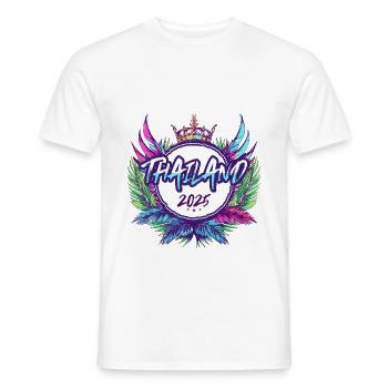 Thailand 2025 Bunt - Männer T-Shirt - Weiß - Vorne - AI Model Male 178 dark (178cm)