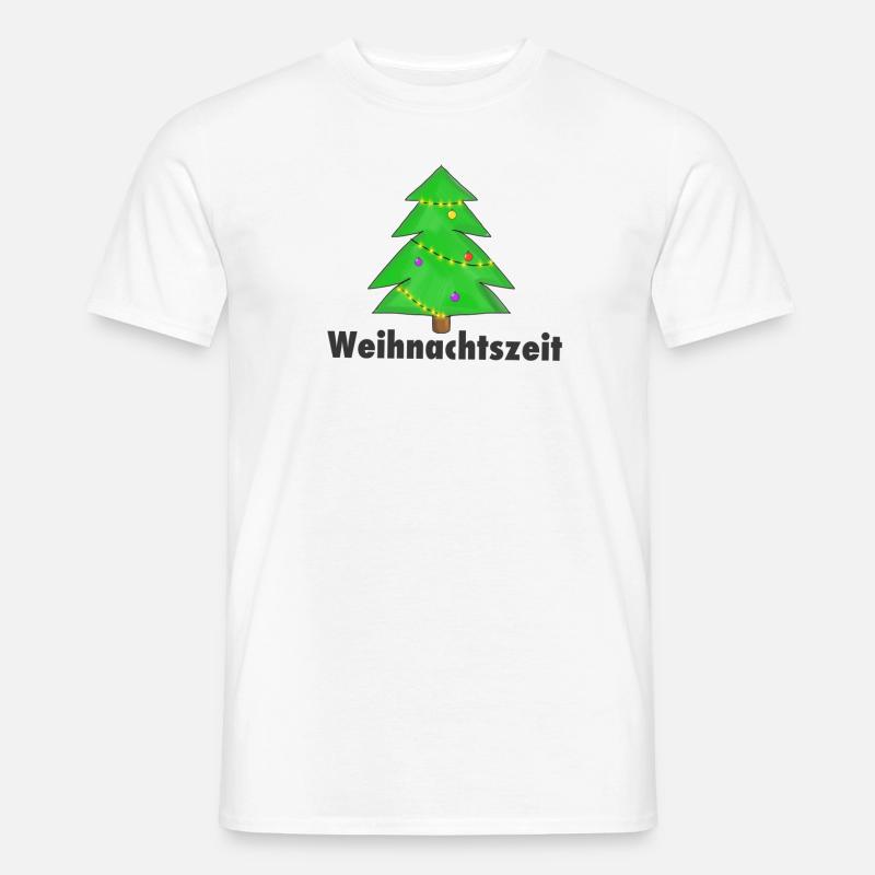 Weihnachtsbaum weinachtsbaum mit Slogan Text - Männer T-Shirt - Weiß