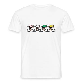 Cyclist All of France Champions Jerseys - Men's T-Shirt - white - Front - AI Model Male 178 dark (178cm)