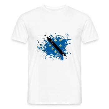 Bosnien bosnisches retro Design - Männer T-Shirt - Weiß - Vorne - AI Model Male 178 dark (178cm)