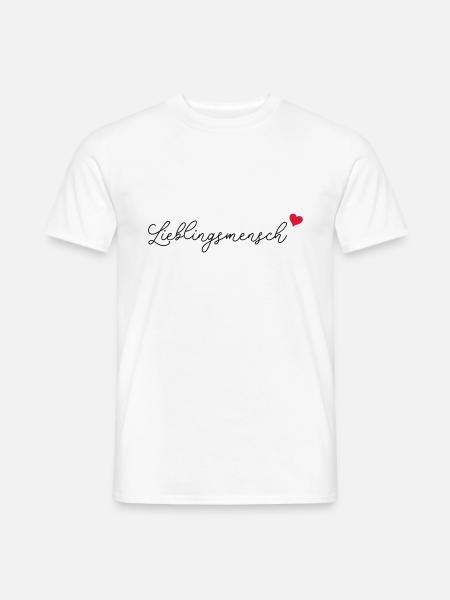 Lieblingsmensch - Männer T-Shirt - Weiß