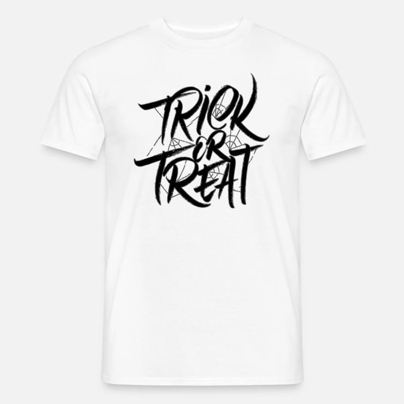 Süßes oder Saures' im Halloween-Stil neu interpretiert - Männer T-Shirt - Weiß
