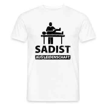 Physiotherapeut Humorvoll Geschenk Spruch Lustig - Männer T-Shirt - Weiß - Vorne - AI Model Male 178 dark (178cm)