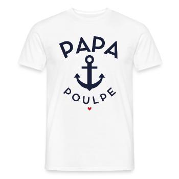 PAPA OCOPUS anchor - Men's T-Shirt - white - Front - AI Model Male 178 dark (178cm)