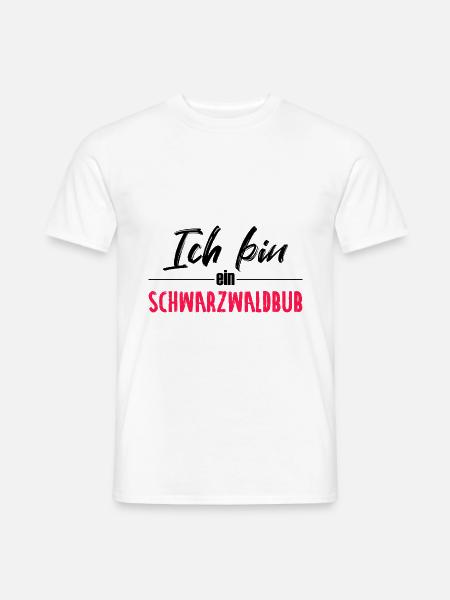 Schwarzwaldbub echter Schwarzwälder - Männer T-Shirt - Weiß