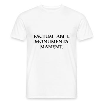l’acte a disparu mais les monuments sont noirs - T-shirt homme - blanc - Devant - AI Model Male 178 dark (178cm)