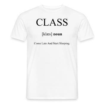 Class Definition Dictionary - Männer T-Shirt - Weiß - Vorne - AI Model Male 178 dark (178cm)