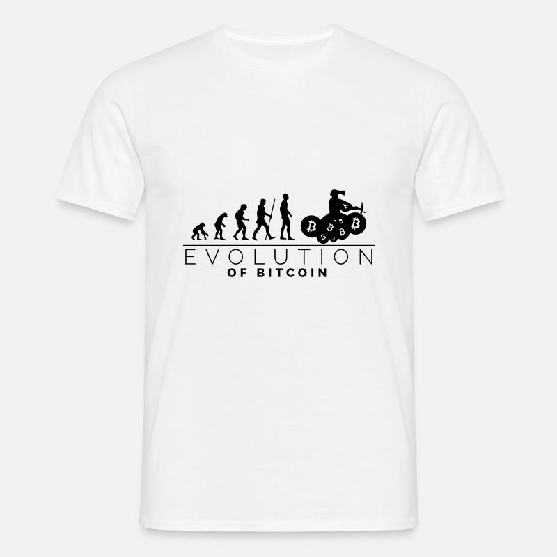 Evolution du Bitcoin - T-shirt Homme - blanc
