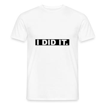 Je l'ai fait - je l'ai fait - T-shirt homme - blanc - Devant - AI Model Male 178 dark (178cm)