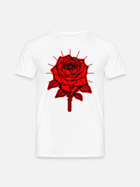 Rose Flower Thorns - Men's T-Shirt - white