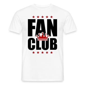 Fan Club Krone - T-shirt homme - blanc - Devant - AI Model Male 178 dark (178cm)