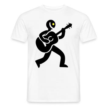 Musicien Guitariste - T-shirt homme - blanc - Devant - AI Model Male 178 dark (178cm)