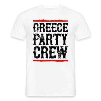Greece Party Crew - Men's T-Shirt - white - Front - AI Model Male 178 dark (178cm)