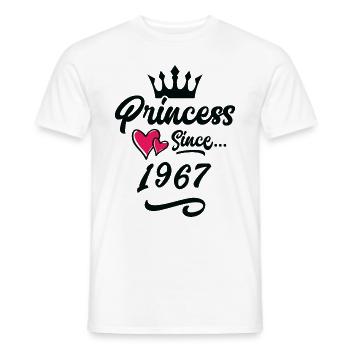 1967 Prinzessin Geburtstag - Männer T-Shirt - Weiß - Vorne - AI Model Male 178 dark (178cm)