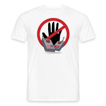 Peace USA Corée du Nord - T-shirt homme - blanc - Devant - AI Model Male 178 dark (178cm)