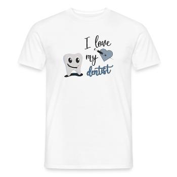 dentist - Men's T-Shirt - white - Front - AI Model Male 178 dark (178cm)