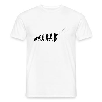 Fischen - Männer T-Shirt - Weiß - Vorne - AI Model Male 178 dark (178cm)