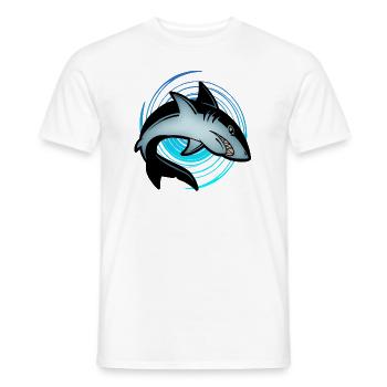 requin - T-shirt homme - blanc - Devant - AI Model Male 178 dark (178cm)