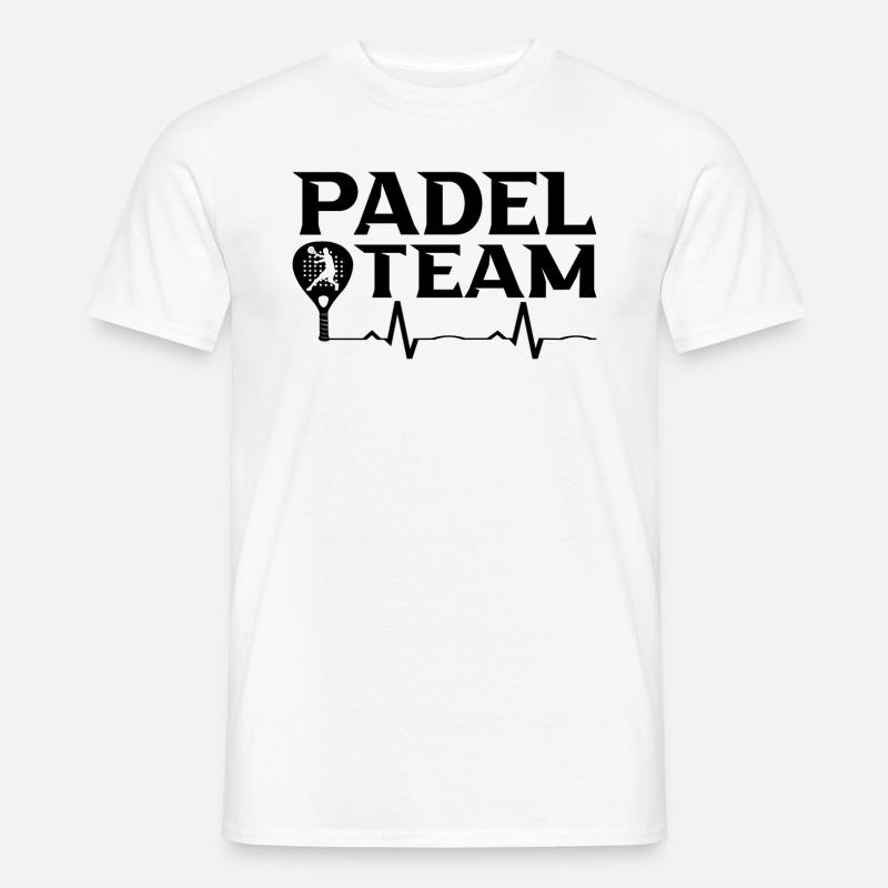 Padel - Männer T-Shirt - Weiß