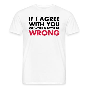 Funny - Men's T-Shirt - white - Front - AI Model Male 178 dark (178cm)