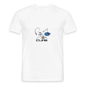 Hobby Sport Klettern Angeln Geschenk Fischer fish - Männer T-Shirt - Weiß - Vorne - AI Model Male 178 dark (178cm)